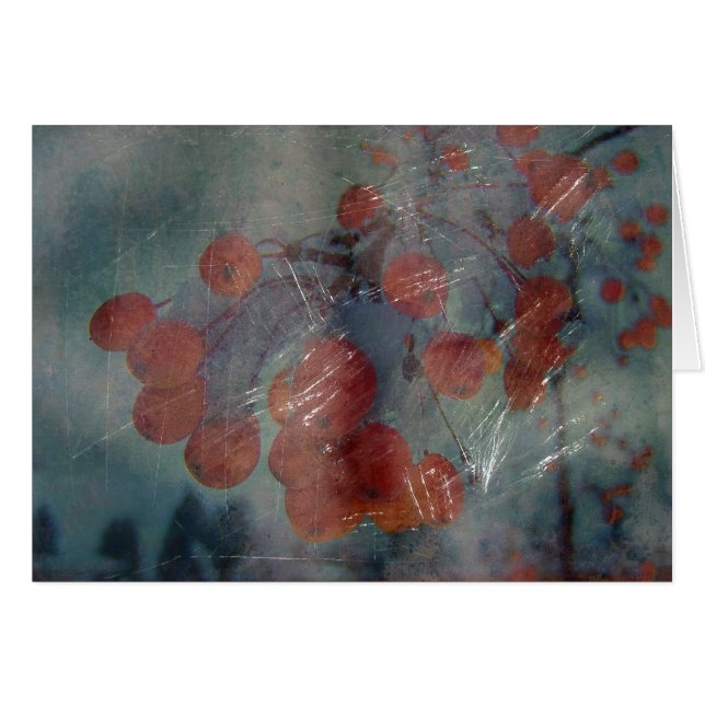 Berrries Grunge Hälsningskort (Framsidan Horizontal)