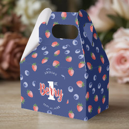 Berry 1:a födelsedag Party Strawberry Blueberry Bl Presentaskar