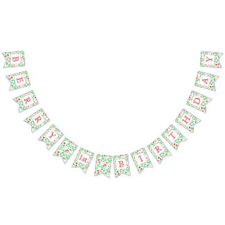 Berry 1:a födelsedag vimplar