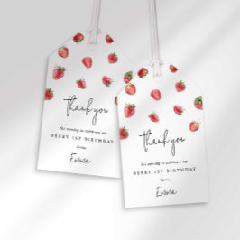 Berry 1-årsdag presentkort presentetikett