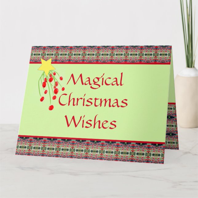 Berry and Stars Helgdag Kort (Framsida)