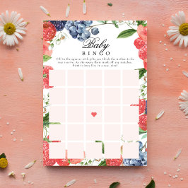 Berry Baby Shower Baby Gift Bingo Game Inbjudningar