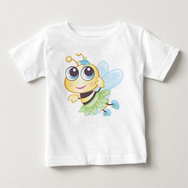 Berry Bee Småbarn Pullover Hoodie Tee Shirt (Framsida)