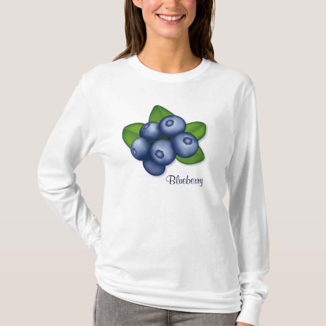 Berry Best Bluebär Day för blåbär T Shirt (Framsida)