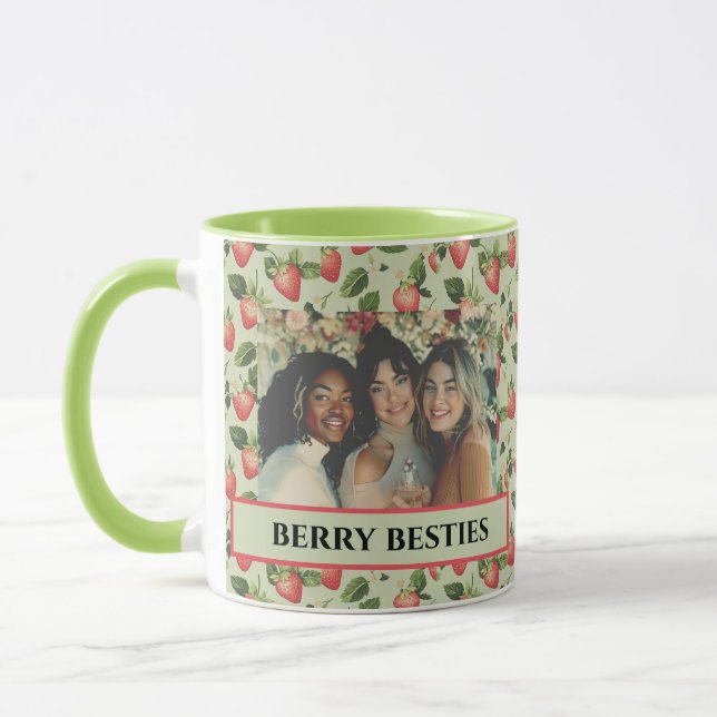 Berry Besties Grönt och Red Friends Photo Mugg (Vänster)