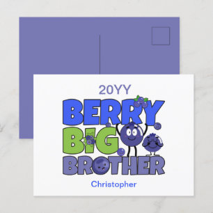Berry Big Brother - Syskon Blueberry Pun Vykort