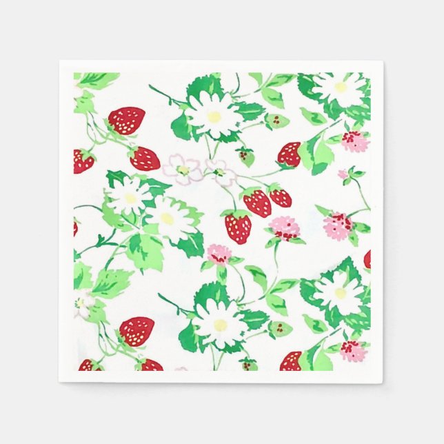 Berry Birthday Napkin Pappersservett (Framsidan)