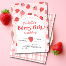 Berry Björndags Bjud in jordgubbe Inbjudningar