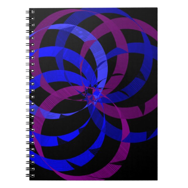 Berry Blend Geometric Spiral Notebook Anteckningsbok (Framsidan)
