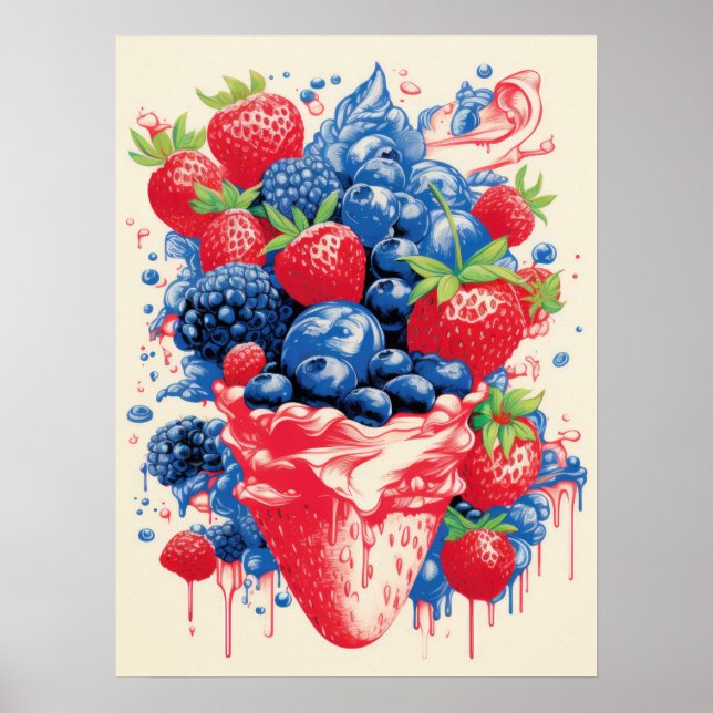Berry Bliss Explosion Poster (Framsidan)