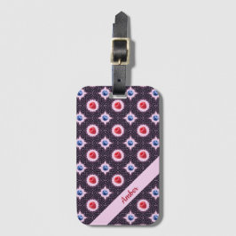 Berry Bliss Mönster med eget namn Bagagebricka