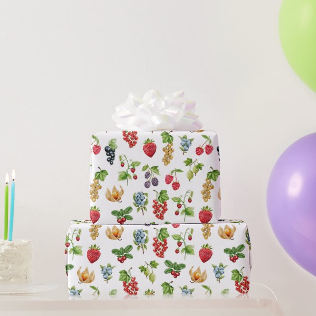 Berry Bliss Mönster Presentpapper (Festgåvor)