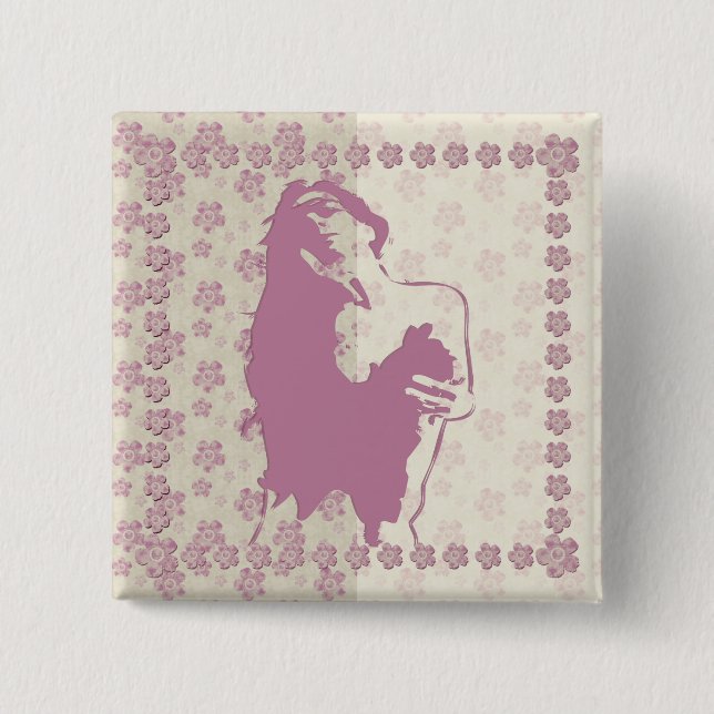 Berry Blommar - Pin Button Knapp (Framsida)