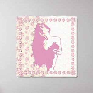 Berry Blommar - Wrapped Canvas