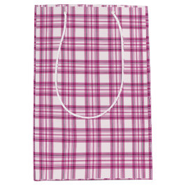 Berry Blush Plaid Medium Gift Bag