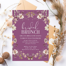 Berry Boho WildblomMöhippa Brunch Möhippa Inbjudningar