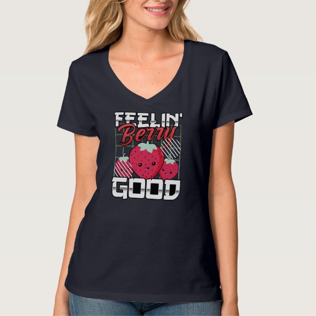 Berry Bra, fin frukt, jordgubbe T Shirt (Framsida)