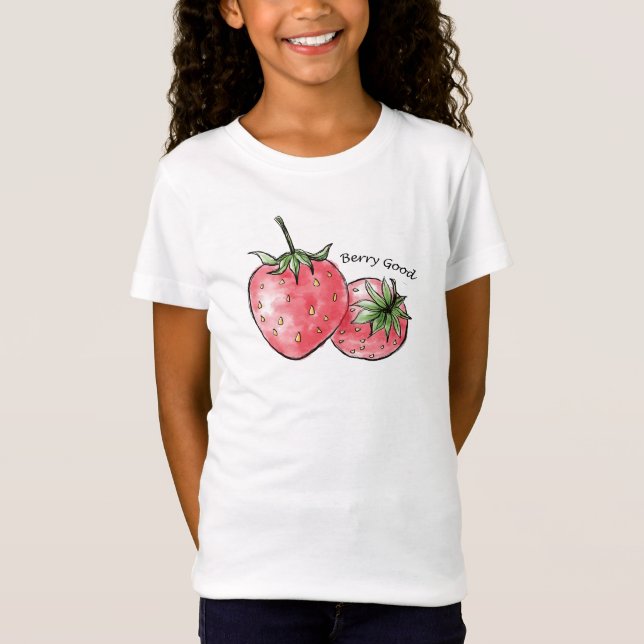 Berry Bra Roligt - jordgubbsodling T Shirt (Framsida)