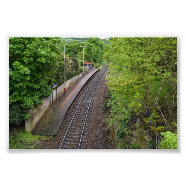 Berry Brow järnvägsstation, Huddersfield Fototryck (Framsidan)