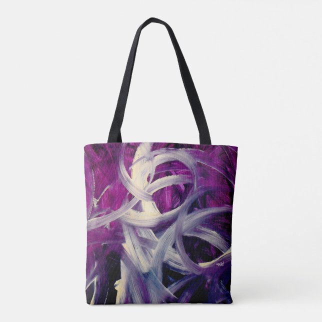 Berry&Brush, Abstract Art Tygkasse (Baksida)