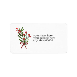 Berry Bundle Address Label Adressetikett