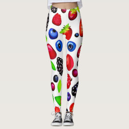 Berry Burst: Fruktiga Mönster Leggings