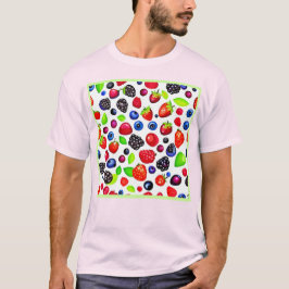 Berry Burst: Fruktiga Mönster T Shirt