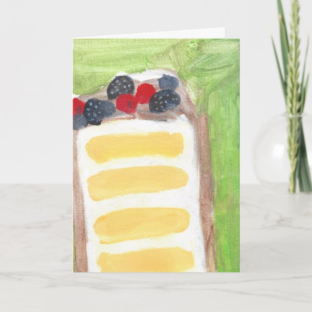 Berry Cake Card Kort (Framsida)