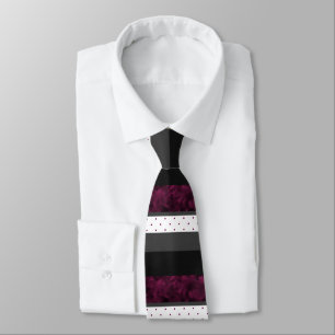 Berry Charcol Black Polka Dot Block Rand Slips