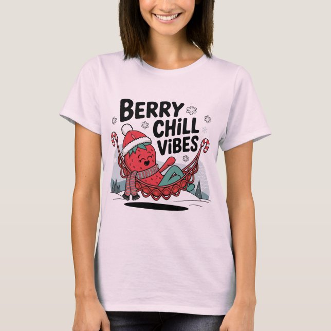 Berry Chill Vibes T Shirt (Framsida)