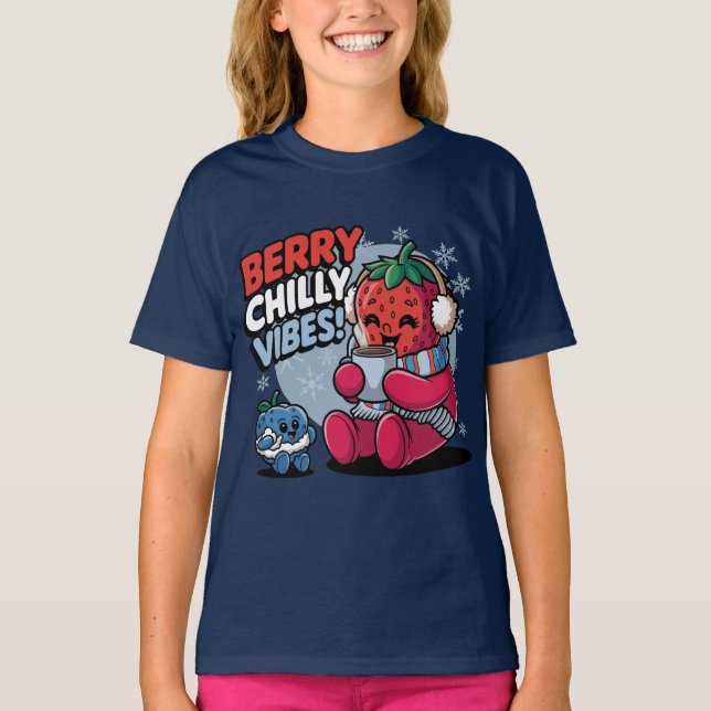Berry Chill Vibes T Shirt (Framsida)