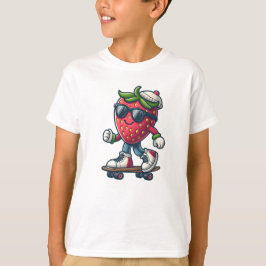 Berry Coola Skater - Kawaii Strawberry T Shirt