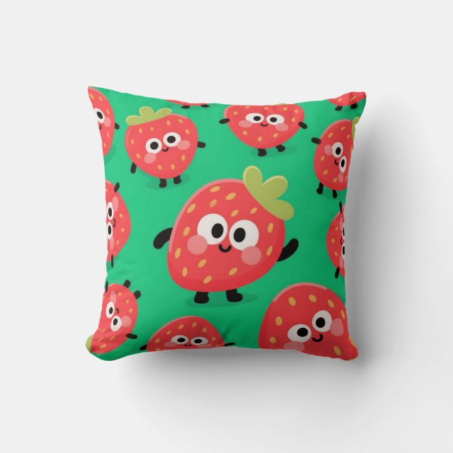 "Berry Cute Dreams Pillow, Dekorativ kudde 16" x 1 (Framsida)