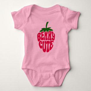 Berry Cute Strawberry Girl Power Retro Stil T Shirt