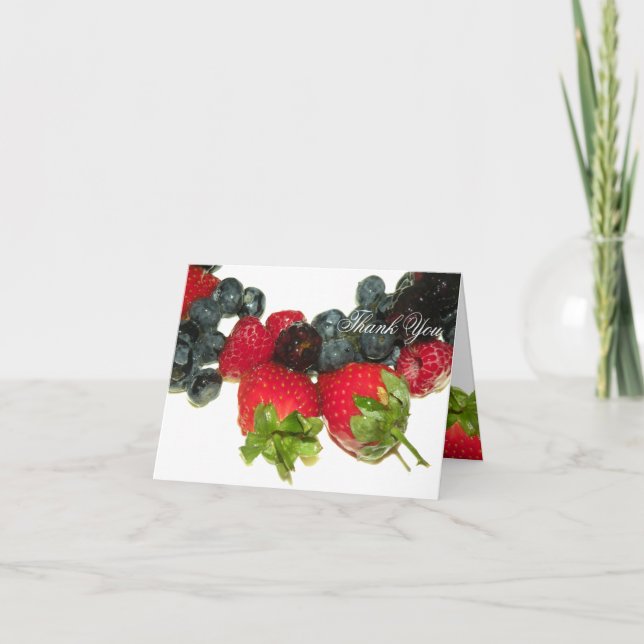 Berry Delight Tackkort Card (Framsida)
