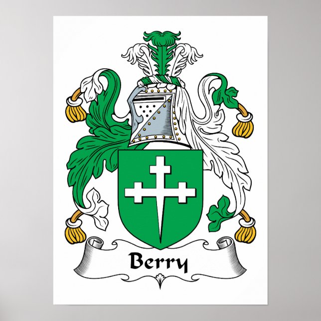 Berry Family Crest Poster (Framsidan)