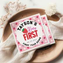 Berry First Birthday 1 Birthday jordgubbe