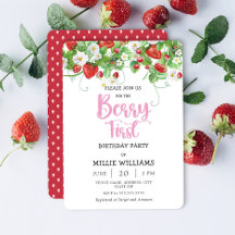 Berry First Birthday | Födelsedagsfest av jordgubb
