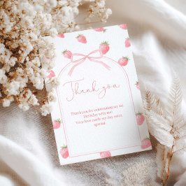 Berry First Birthday Girl Tack Kort