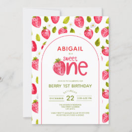 Berry First Birthday-inbjudan Inbjudningar