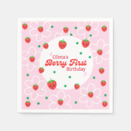Berry First Birthday Napkins Pappersservett