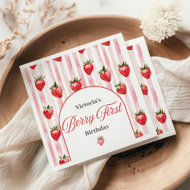 Berry First Birthday Napkins Pappersservett