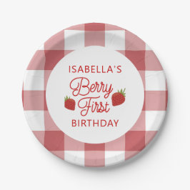 Berry First Birthday Papper Plate