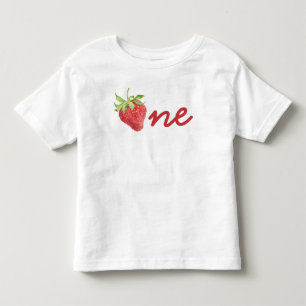 Berry First Birthday Strawberry 1st Birthday Girl T Shirt