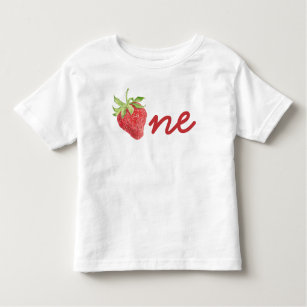 Berry First Birthday Strawberry 1st Birthday Girl T Shirt