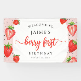 Berry First Birthday Strawberry Girl