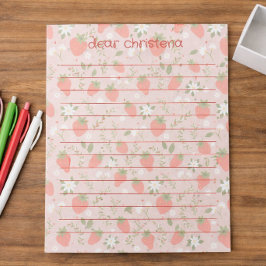 Berry First Birthday Time Capsule Notepad Anteckningsblock
