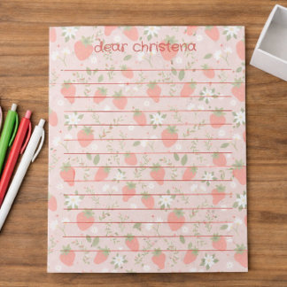 Berry First Birthday Time Capsule Notepad Anteckningsblock