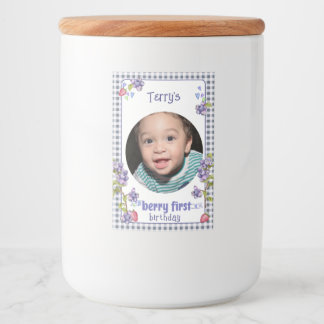 Berry First Boy's Birthday Mat Etikett