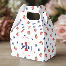 Berry First Födelsedagsfest Strawberry & Blueberry Presentaskar